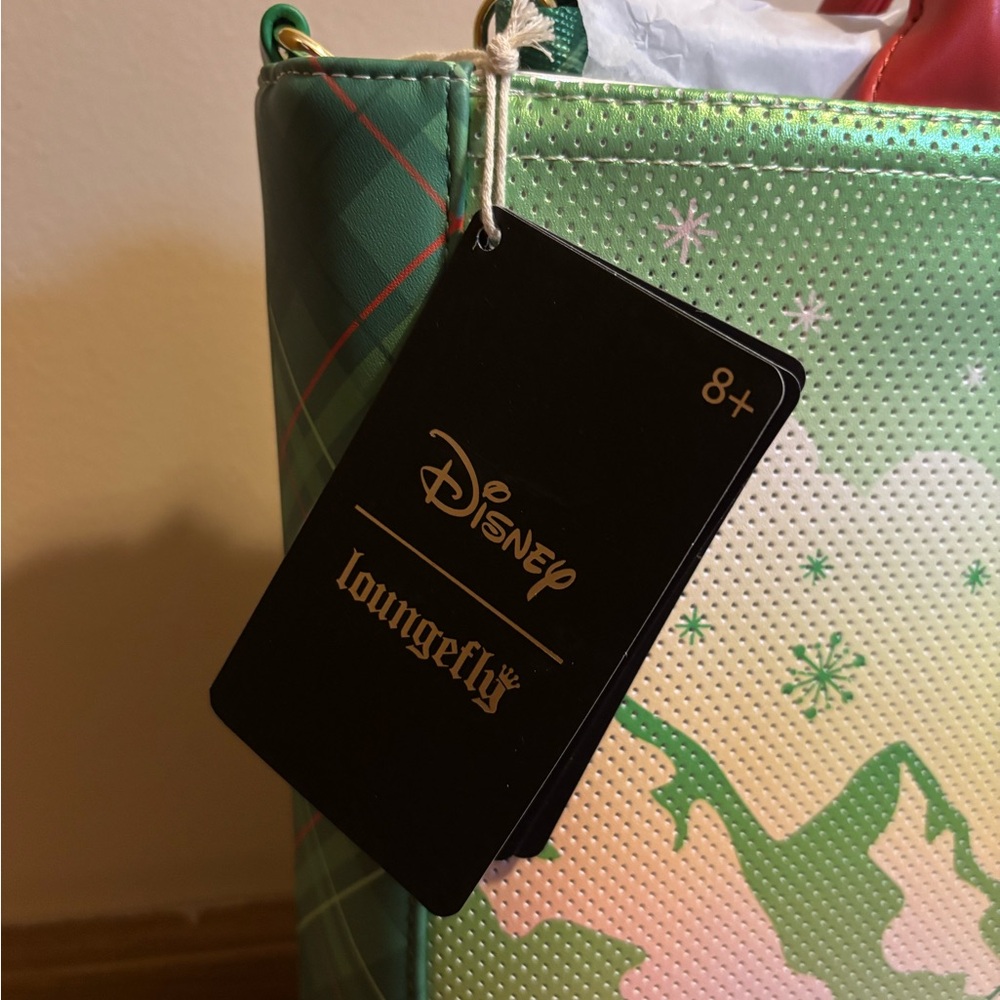 Loungefly Disney Stitch and Scrump Holiday Pin Trading Crossbody Tote Bag - Picture 2 of 15